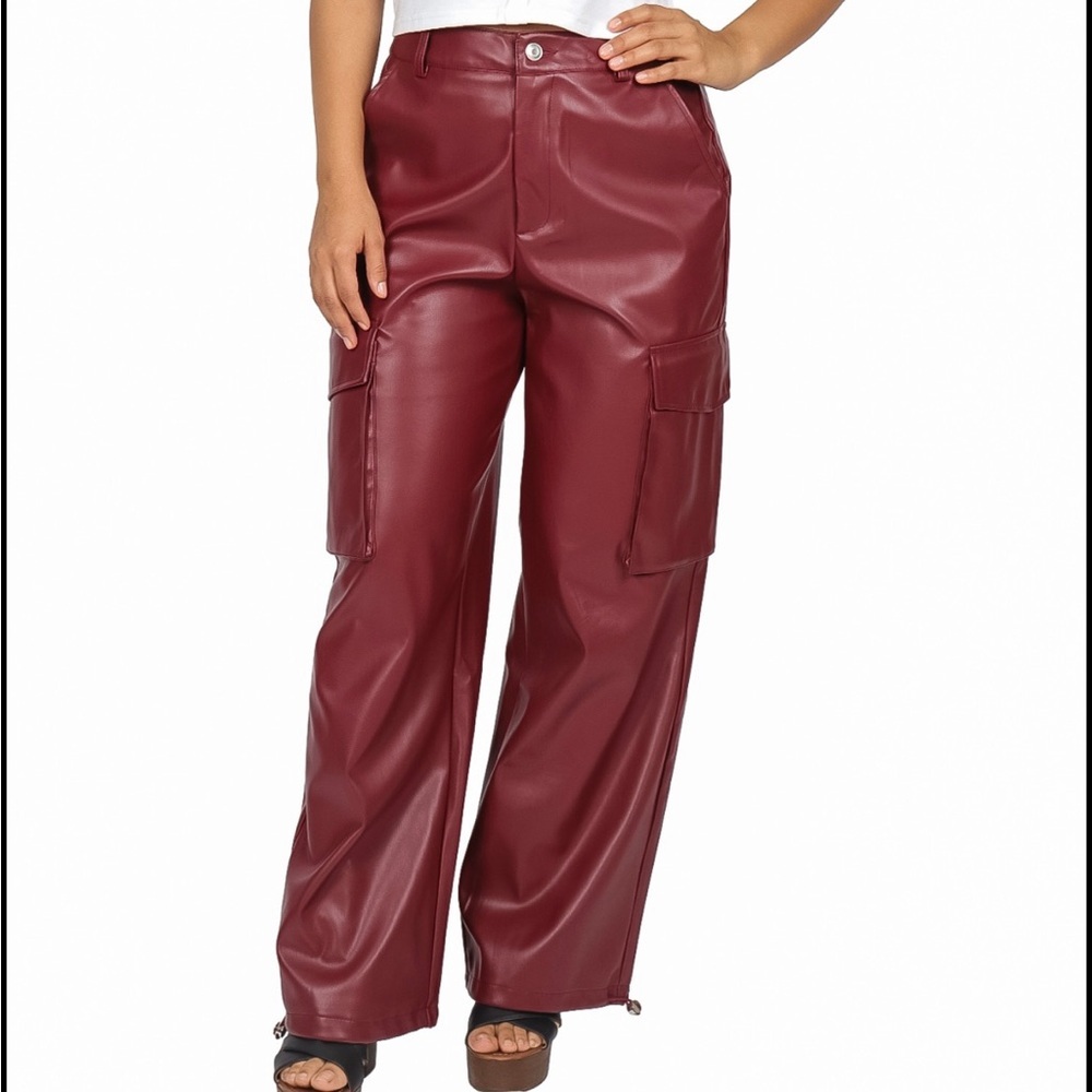 Wild Fable Maroon Wide Leg Pants